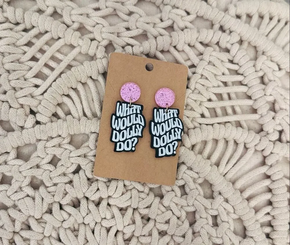 Dolly Parton Dollywood What Would Dolly Do? Dolly Sparkle Earrings